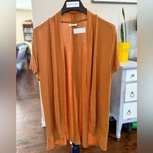 Women’s Open Front Cardigan, Burnt Orange/Rust Brown Color, Maurices, Size 0X